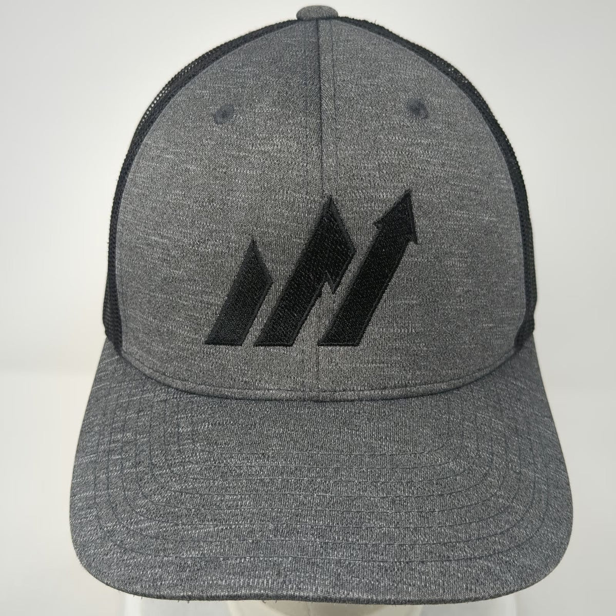Team Webco Americor Trucker Hat Gray One Size Mesh Back Snapback Logo Structured