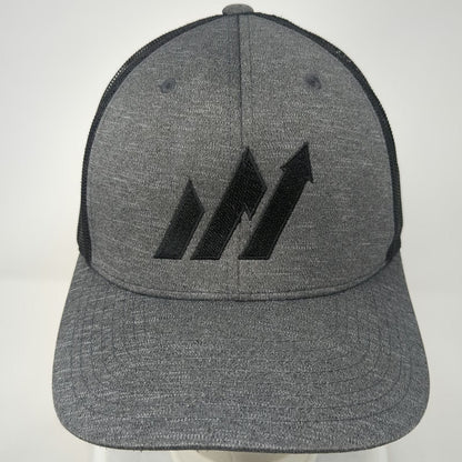Team Webco Americor Trucker Hat Gray One Size Mesh Back Snapback Logo Structured