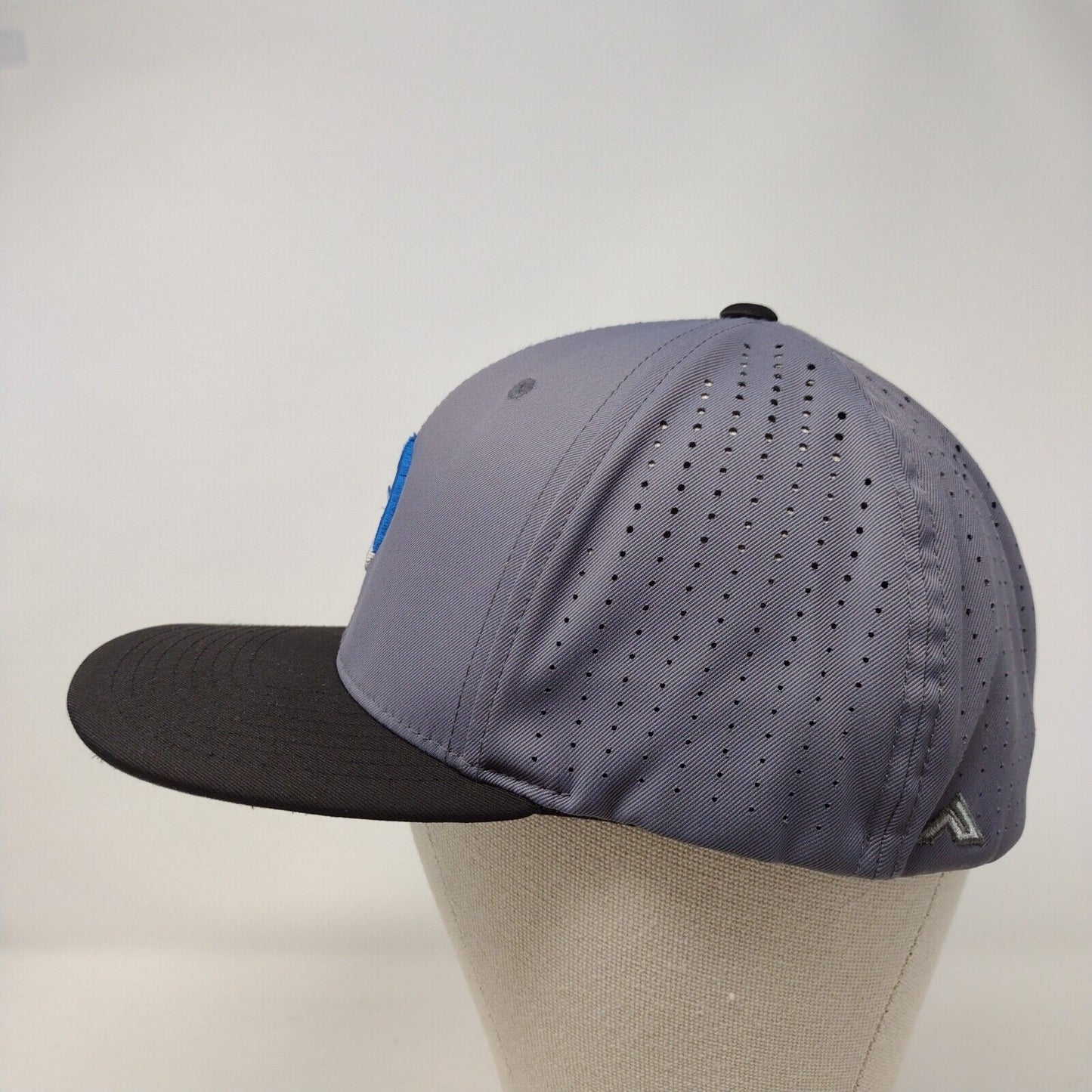 Ignite Fitted Hat Gray L-XL Embroidered Flexfit Laser Cut Perforated