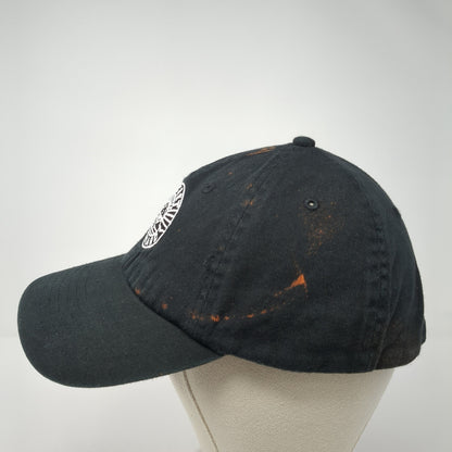 Secret Orchard Slideback Hat Black Embroidered Logo Adjustable 100% Cotton
