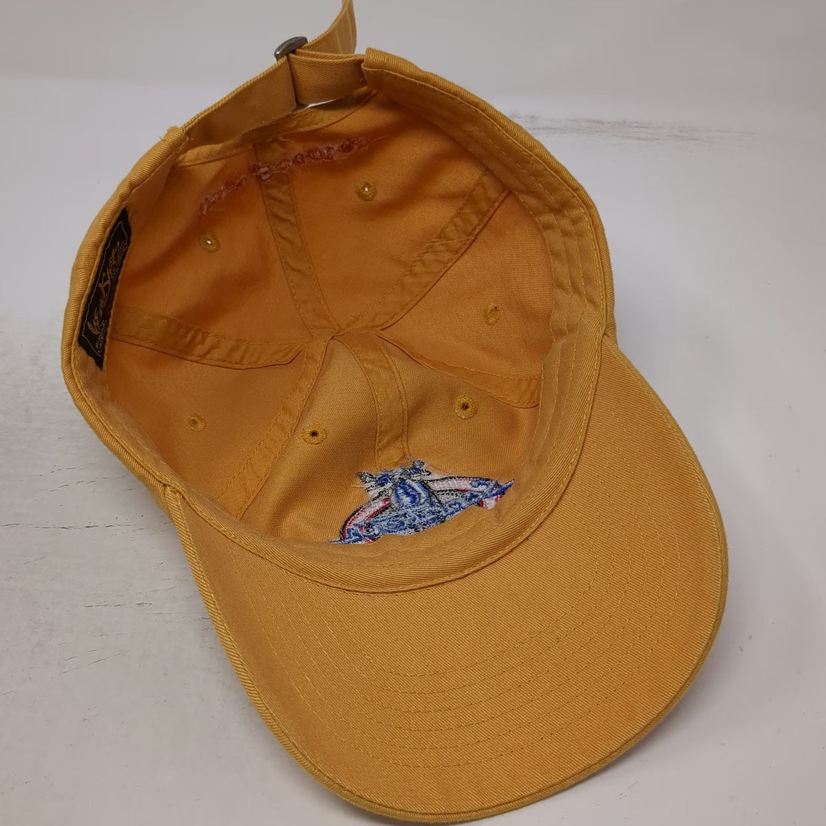 HeadShot Baseball Cap Yellow One Size Embroidered Scooter Boise Slideback Hat