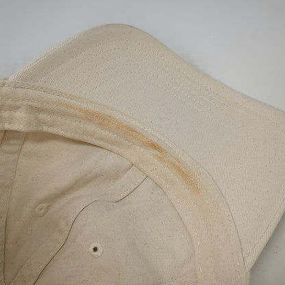 Madewell Baseball Cap Beige One Size Leather Strapback Organic Cotton Hat Plain