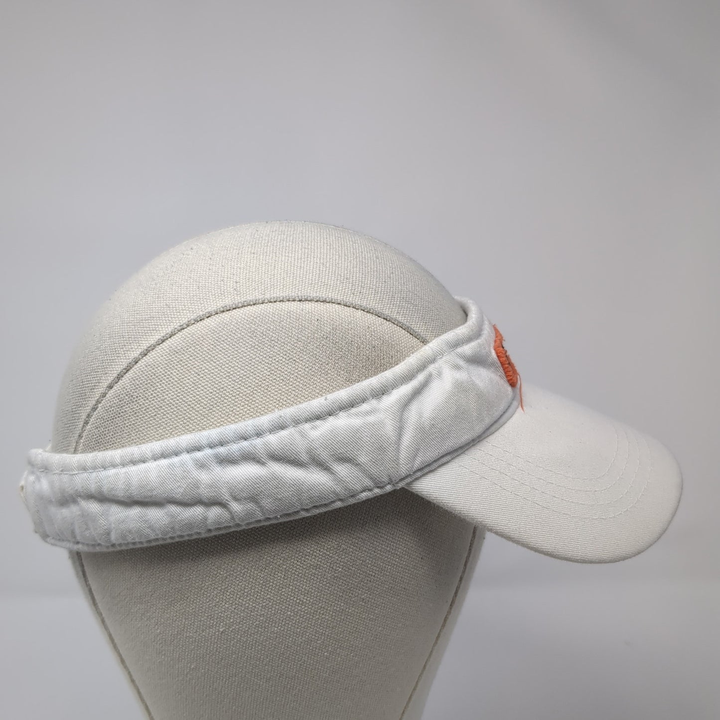 Jägermeister Sun Visor Cap White One Size Adjustable Strap Lightweight Cotton