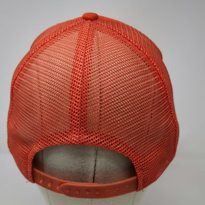 Otto Trucker Hat Orange One Size Mesh Back Snapback Rope Mr Slip Character Hat