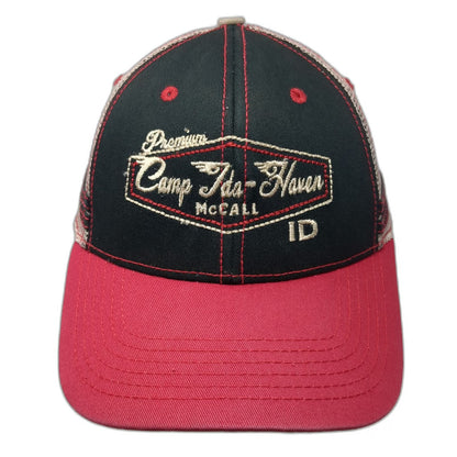 Grand Premium Trucker Hat Black Beige One Size Camp Ida-Haven McCall ID Snapback