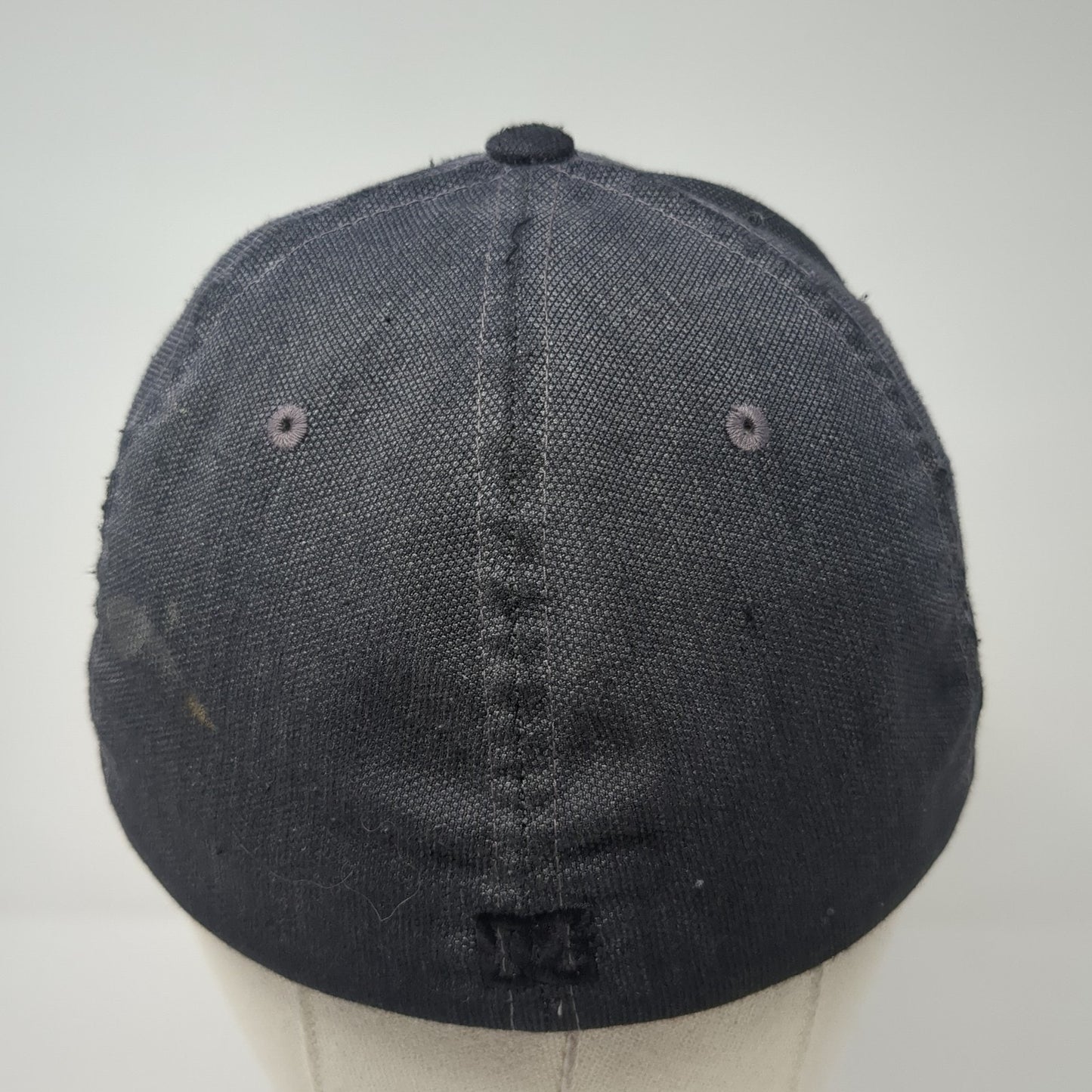 DC Fitted Baseball Cap Gray Medium Lightweight Embroidered 6 Panel Flexfit