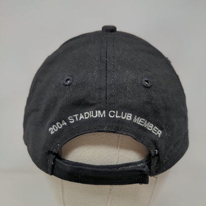 Tampa Bay Buccaneers Strapback Hat Black Red Stadium Club Logo NFL Embroidered