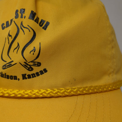 Cap St. Maur Snapback Hat Yellow One Size Adjustable 6 Panel Rope KC Caps