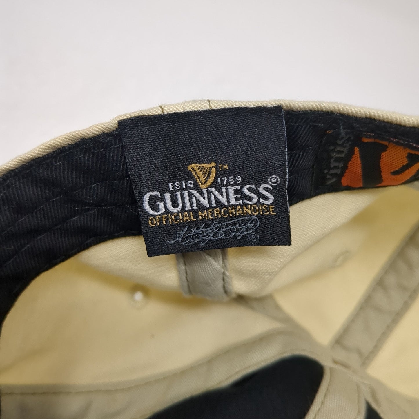 Guinness Keeps Its Head Strapback Hat Multi One Size 6 Panel Colorblock