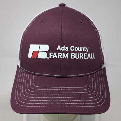 Richardson Trucker Hat Black One Size Mesh Back Snapback Ada County Farm Bureau