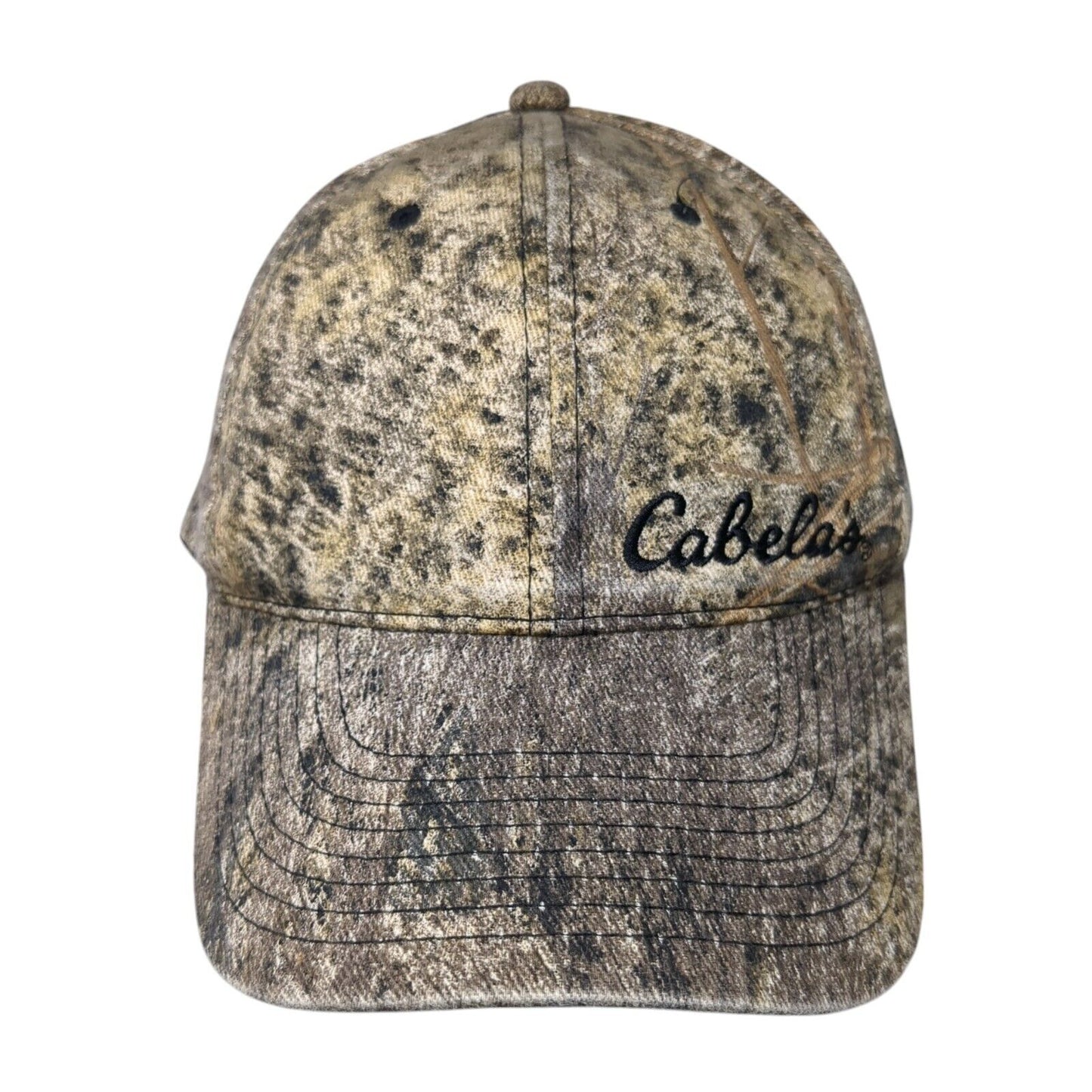 Cabela's Snapback Hat Camo Mossy Oak One Size Hunting Outdoor 6 Panel
