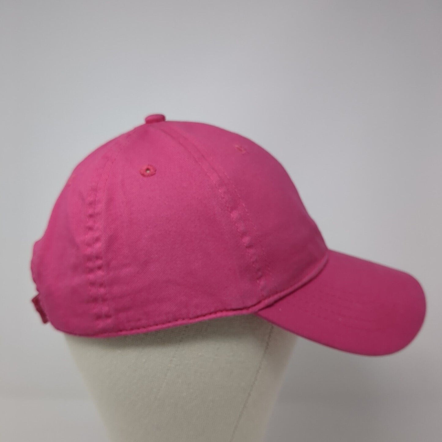 Unbranded Strapback Hat Solid Pink One Size Adjustable 6 Panel Blank