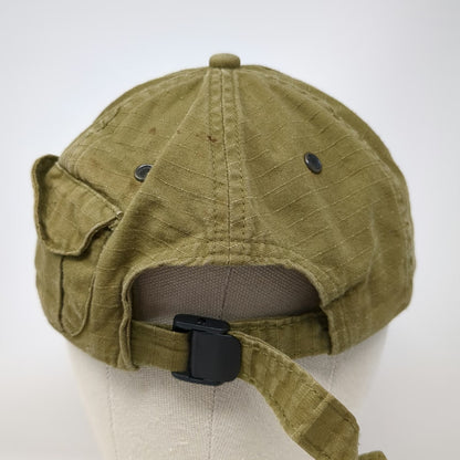 HersheyPark Baseball Cap Green One Size White Side Pocket Cotton Strapback Hat