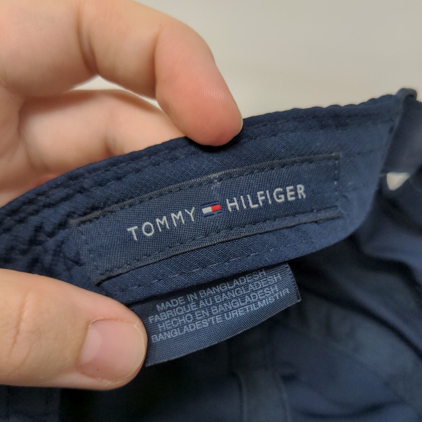 Tommy Hilfiger Strapback Hat Blue One Size Adjustable Embroidered 6 Panel