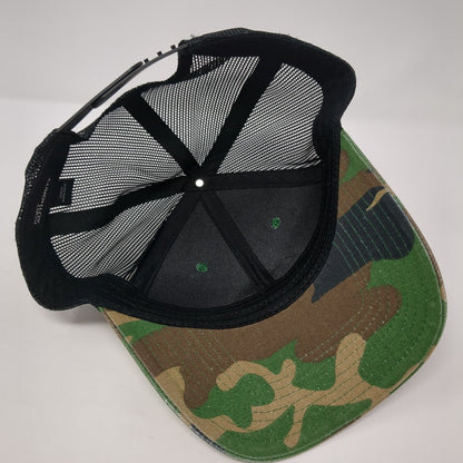 Verdant North Patch Snapback Mesh Back Trucker Hat Camo One Size