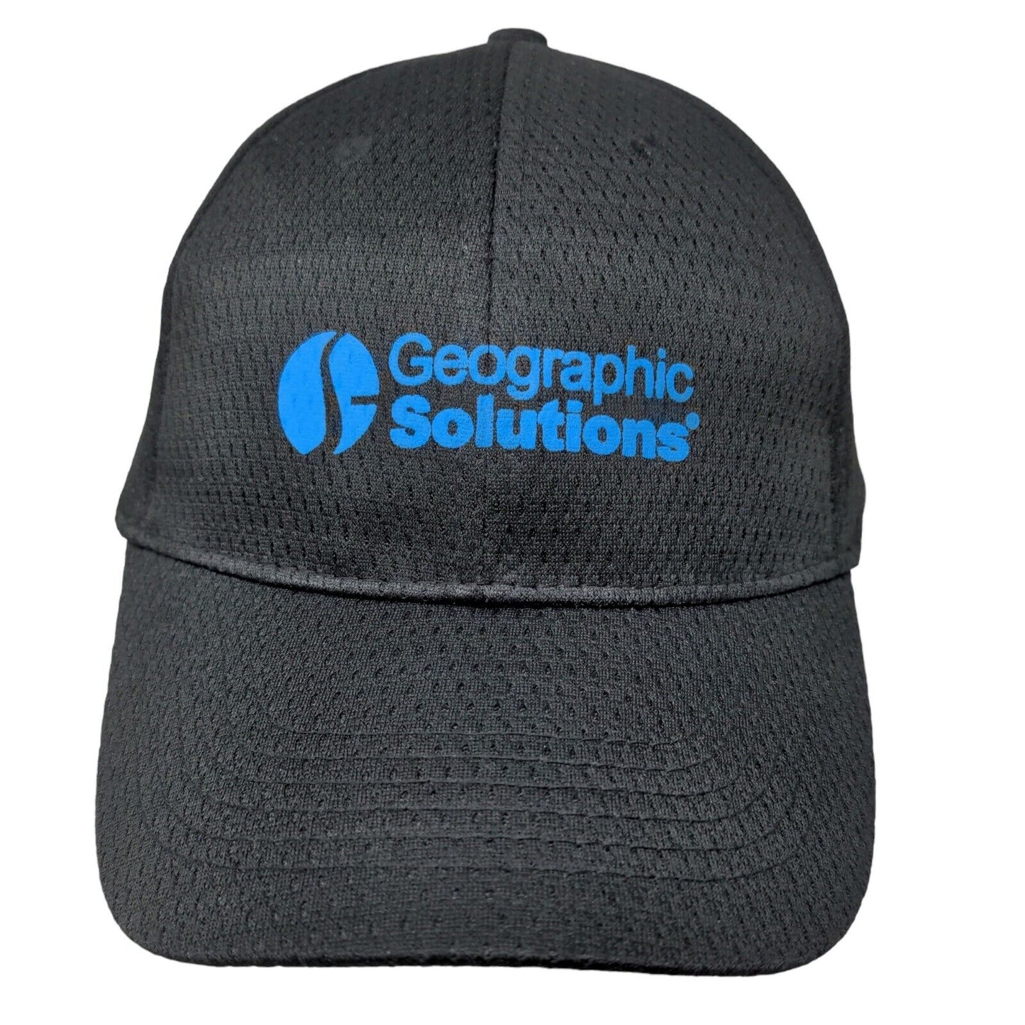 Vitronic Men's Mesh Strapback Hat Black OSFA Graphic Geographic Solutions Cap