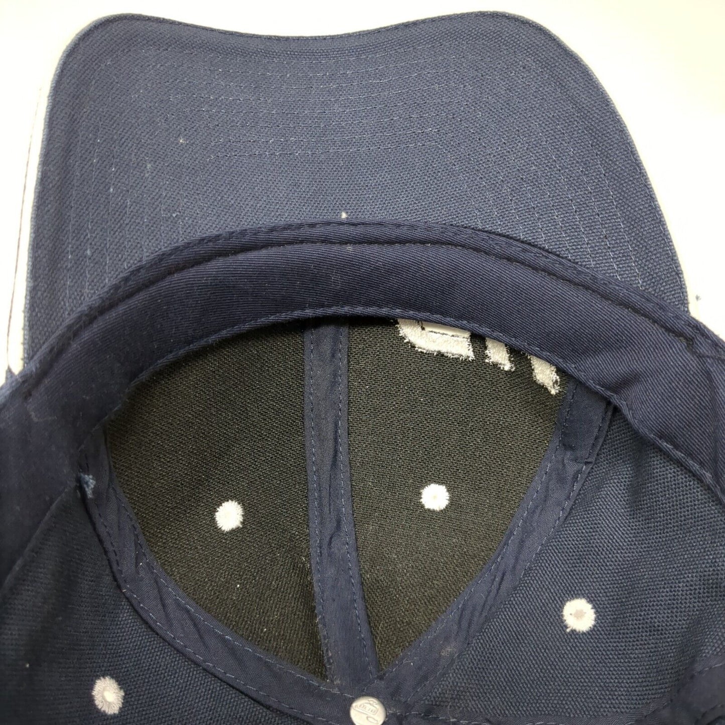 C&H Strapback Hat Blue One Size Adjustable Embroidered Vented Holes 6 Panel Otto