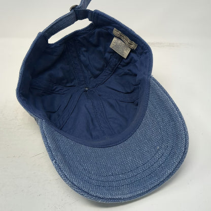 Lucky Brand Baseball Cap Blue One Size Woven Texture Slideback Adjustable Hat