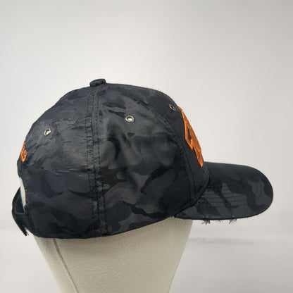 Ace Texas Baseball Cap Black Orange One Size Camo Strapback Embroidered Hat