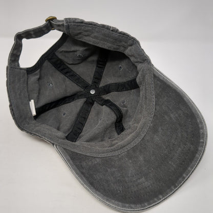 Unbranded Slideback Hat Solid Black Gray One Size Adjustable Vent Holes