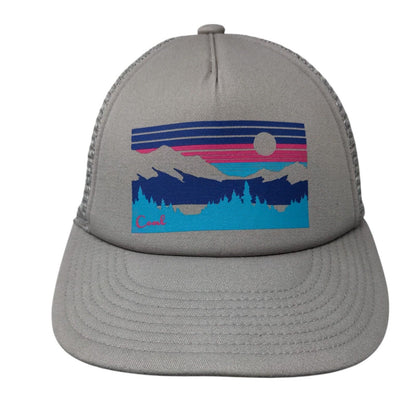 Coal Snapback Trucker Hat Gray OSFA Adjustable Breathable Mesh Back 6 Panel