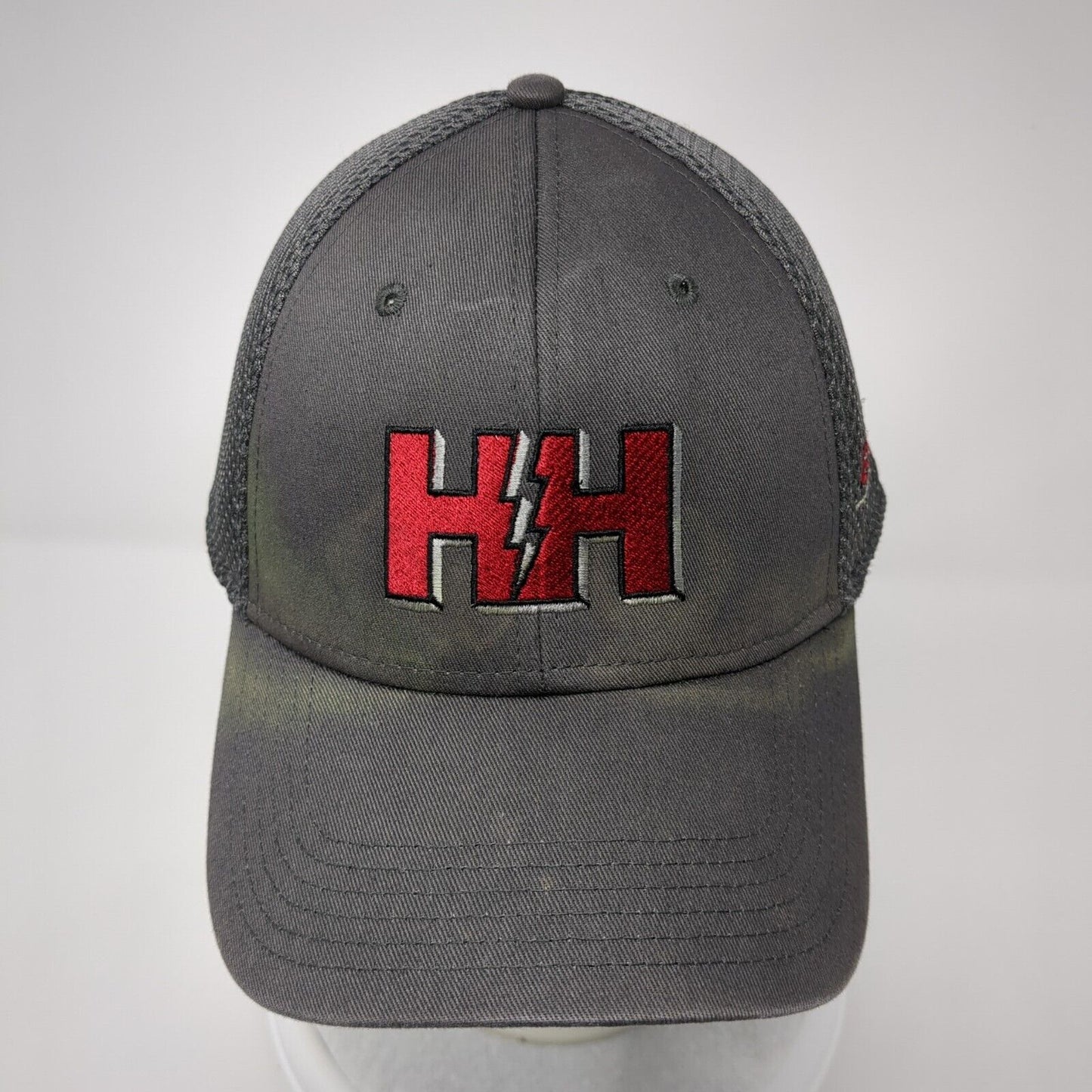 HH Electric Strapback Mesh Back Hat Gray One Size Solid Comfy Fit Otto