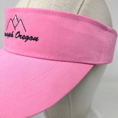 Joseph Oregon Strapback Sun Visor Cap Pink OS Adjustable Embroidered Cap America