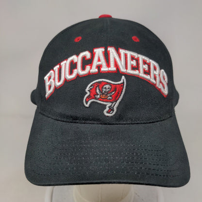 Tampa Bay Buccaneers Strapback Hat Black Embroidered Flag Logo NFL