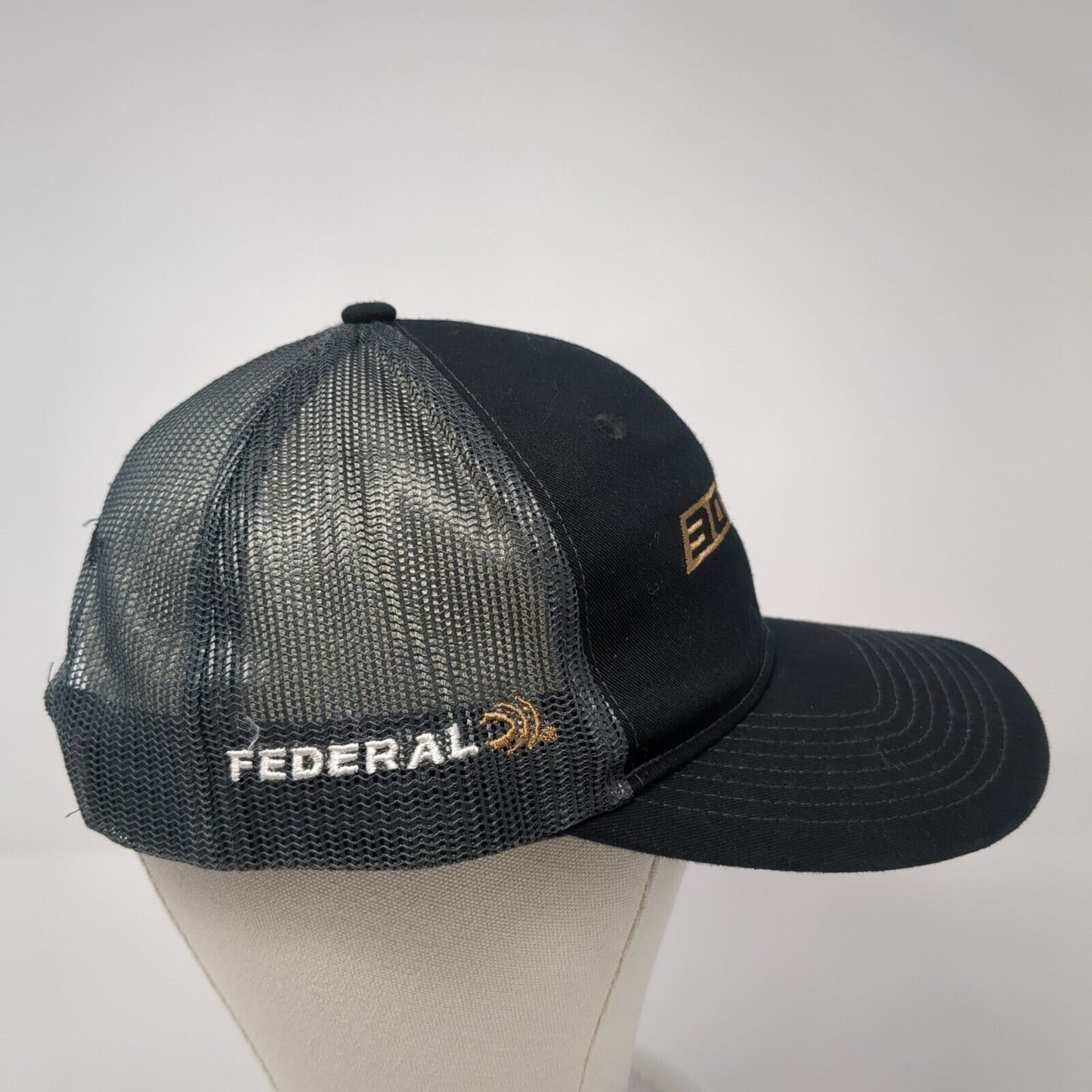 3D Super Carry Federal Trucker Hat Black One Size Adjustable Mesh Port Authority