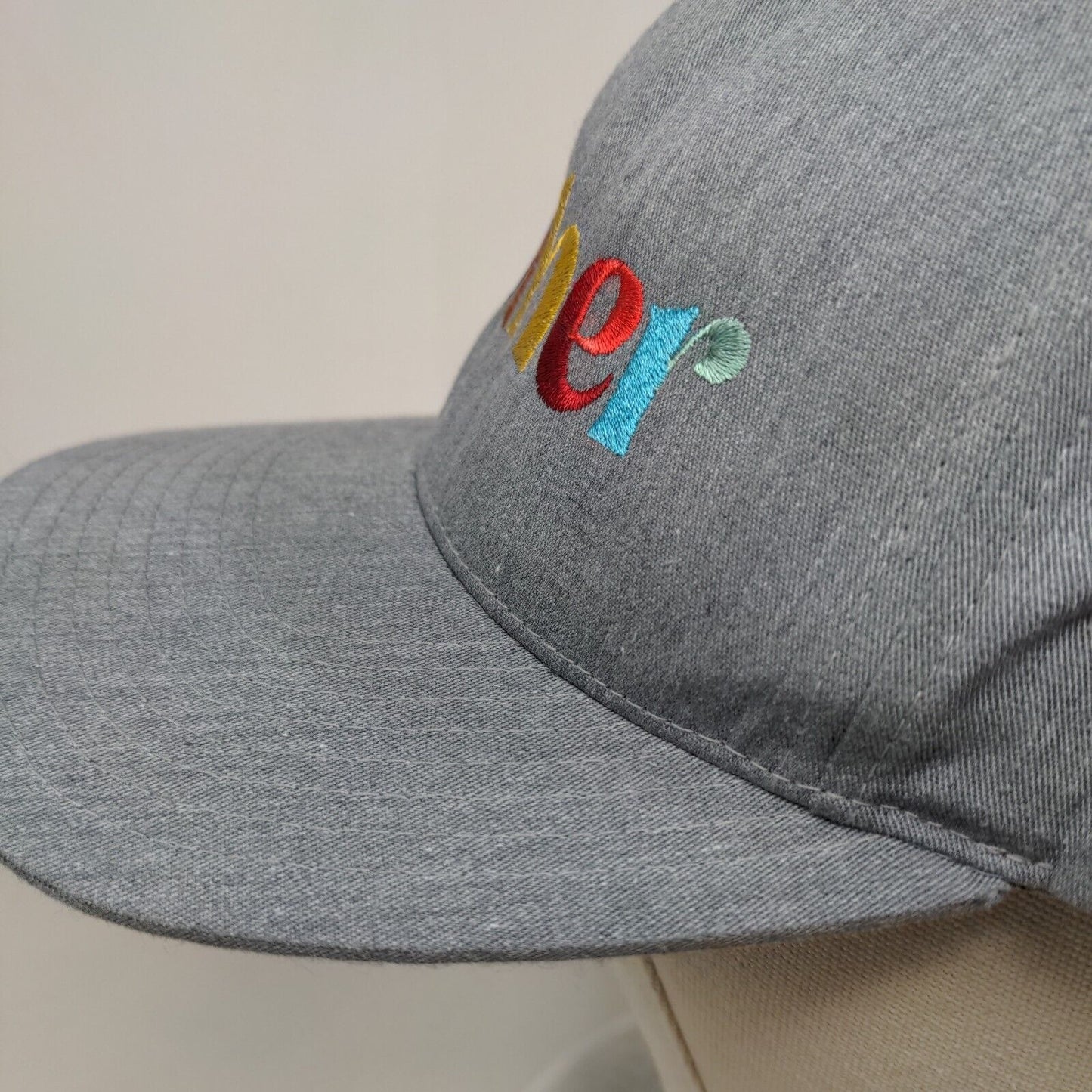 Gather Snapback Hat Gray One Size Adjustable Embroidered Richardson