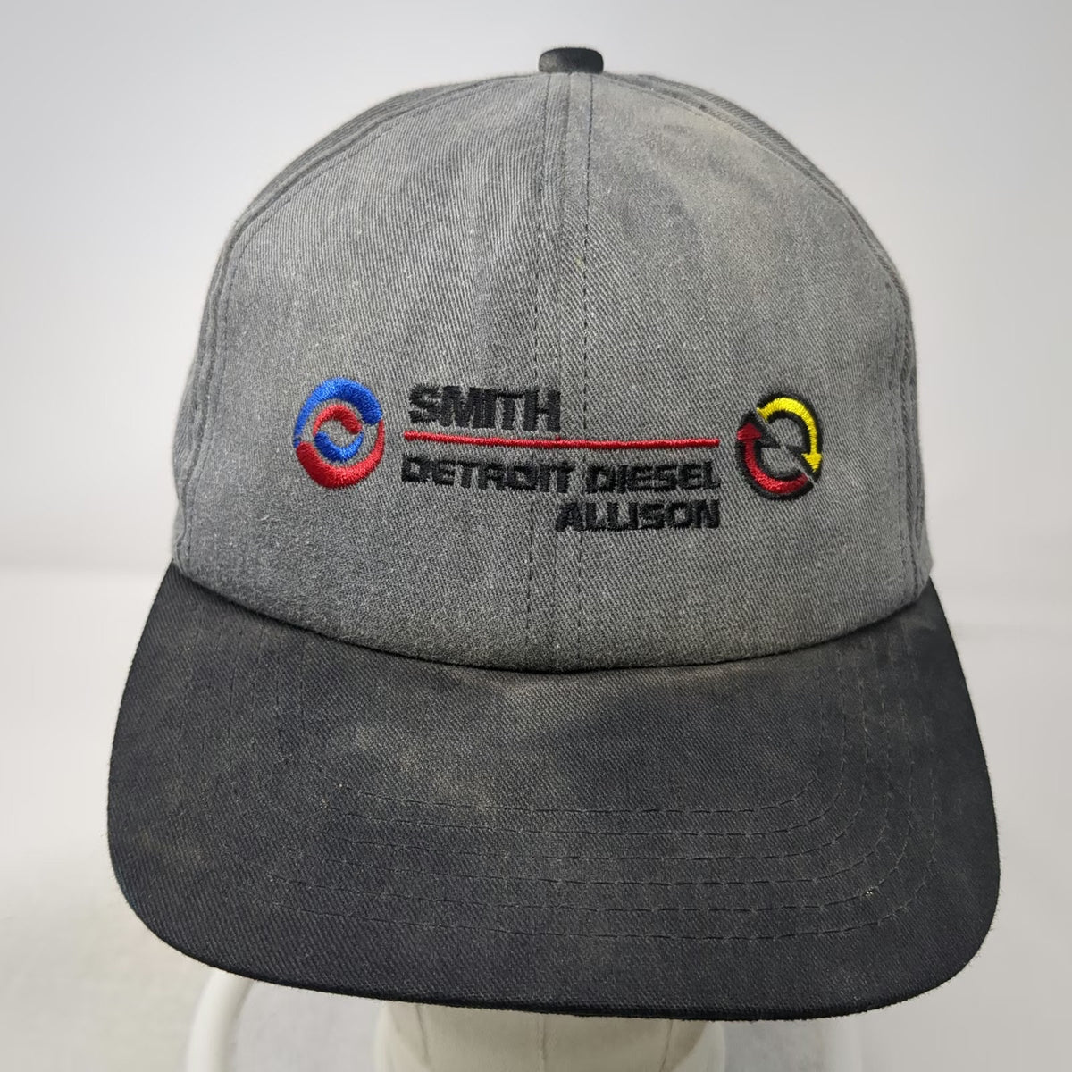 K-Products Snapback Gray Black Hat Smith Detroit Diesel Allison USA Vintage