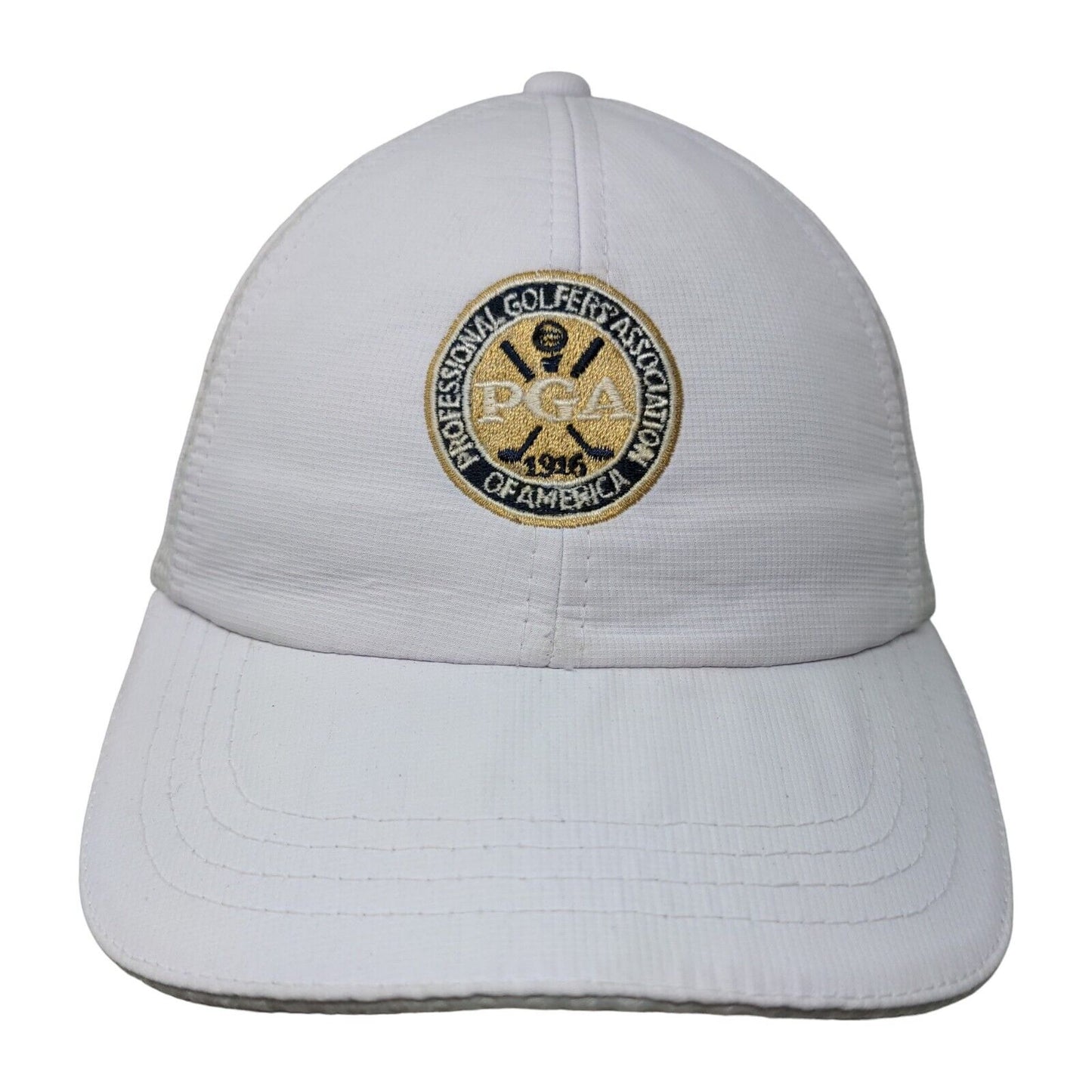 PGA Professional Golfers' Association Strapback Hat White Classic Cut