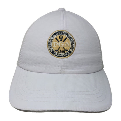 PGA Professional Golfers' Association Strapback Hat White Classic Cut