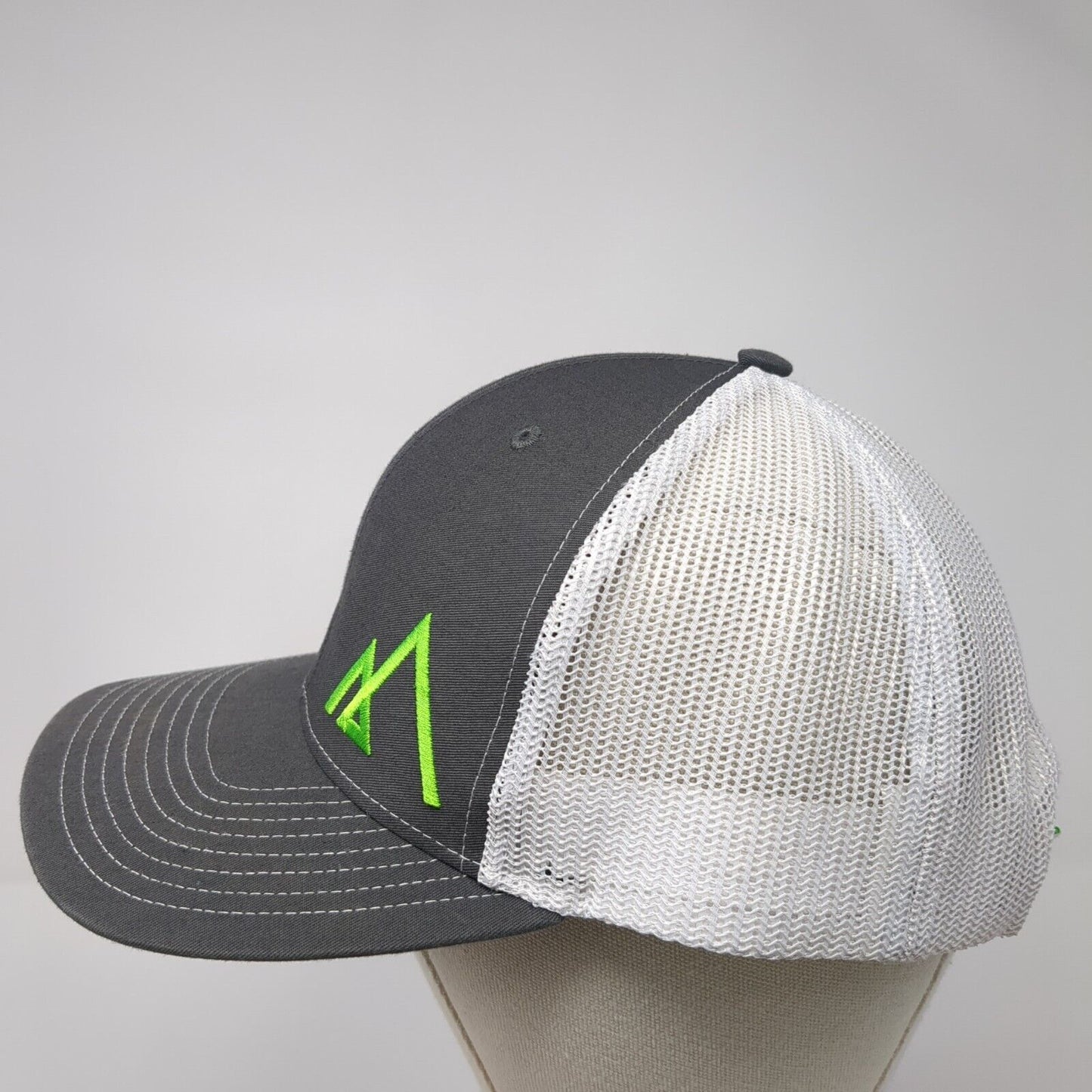 Empire Snapback Mesh Back Trucker Hat Gray One Size Colorblock Outdoor