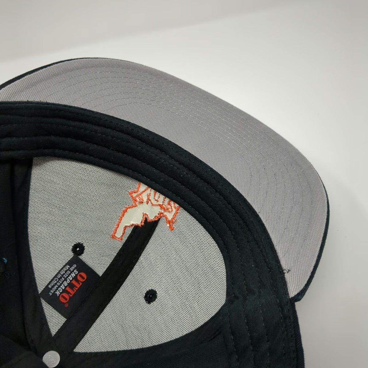 Idaho State Bengals NCAA OTTO Snapback Black Youth Flat Brim Grey Underbrim Hat