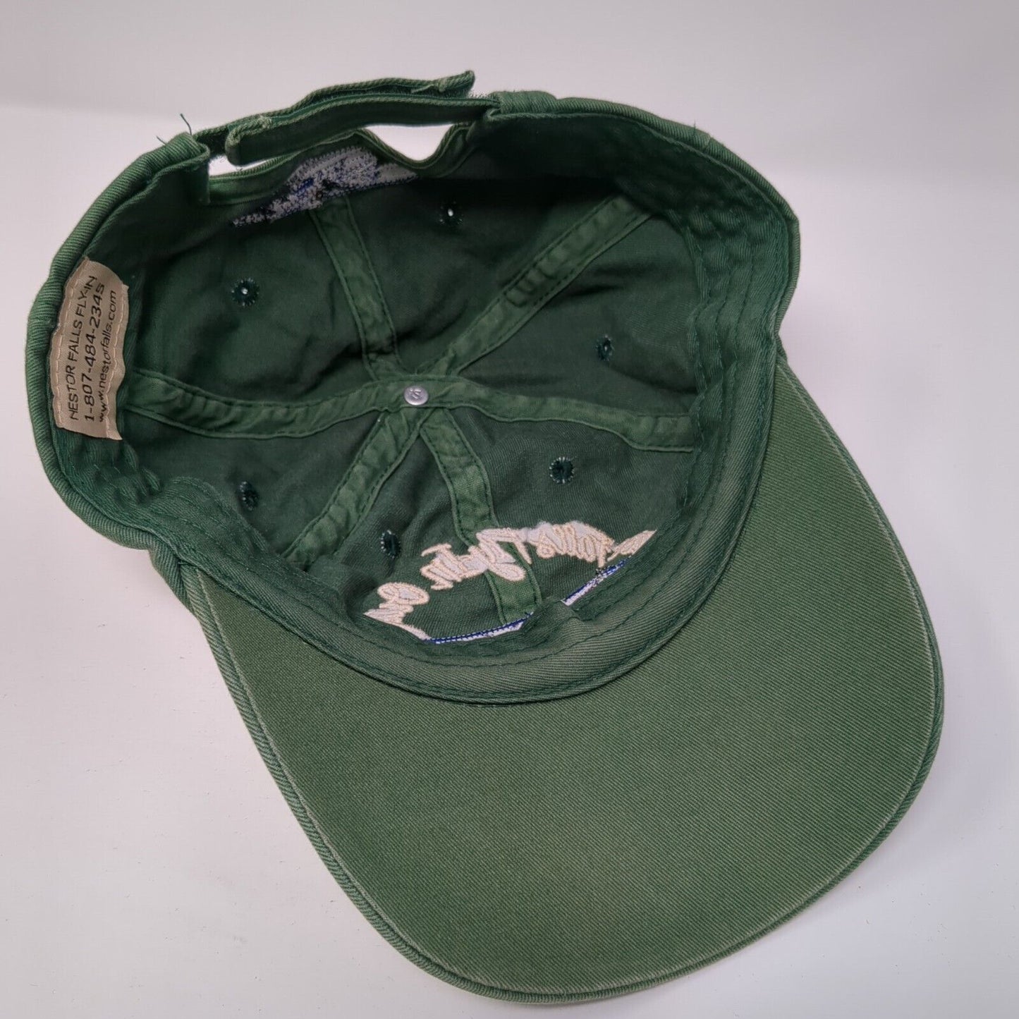 Nestor Falls Fly-In Outposts Strapback Hat Green One Size Adjustable