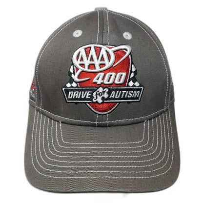 Fanatics Baseball Cap Gray One Size Strapback AAA 400 Drive for Autism Dover hat