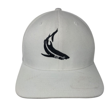 Air Maui Fitted Hat White L/XL Embroidered 6 Panel Flexfit Yupoong