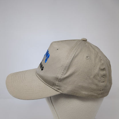 Calkins Plumbing Strapback Hat Tan One Size Adjustable Port & Company