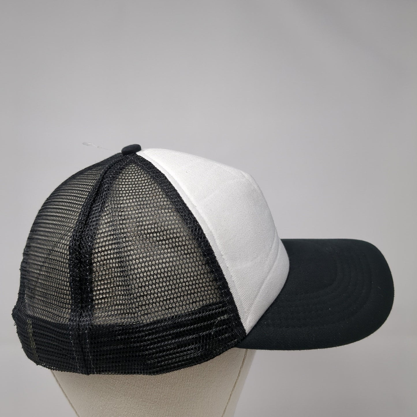 Unbranded Snapback Mesh Back Foam Trucker Hat Blank Distressed Cotton Blend