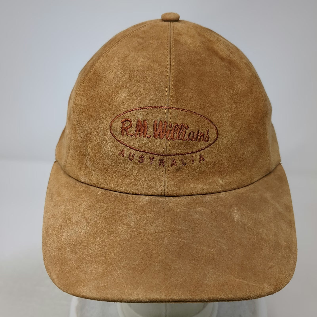 R.M. Williams Baseball Cap Brown One Size Kangaroo Leather Made in Australia Hat