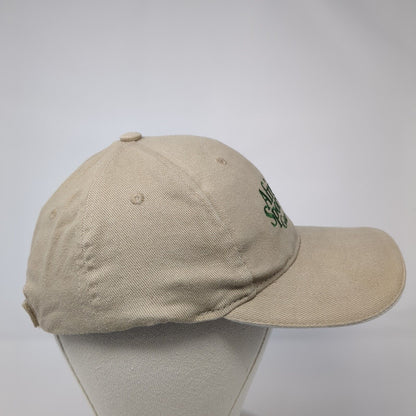 African Sporting Gazette Strapback Hat Tan One Size Adjustable Embroidered