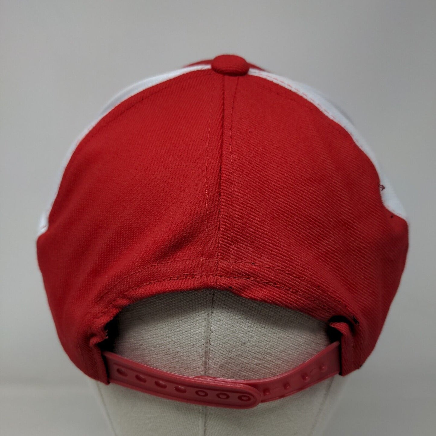 Rep Dom Flag Snapback Hat Red One Size Adjustable Embroidered 6 Panel