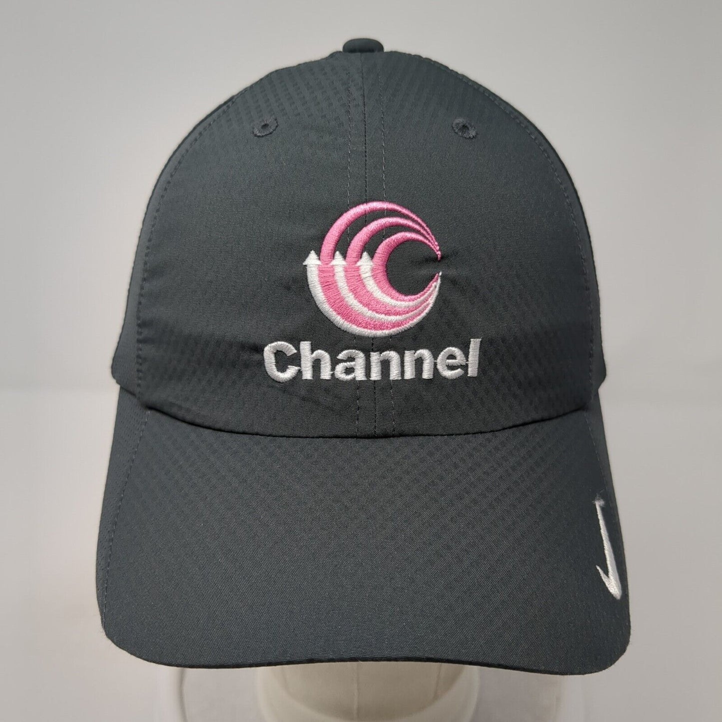 Channel Strapback Hat Gray One Size Adjustable Nike Heritage86 Dri-Fit