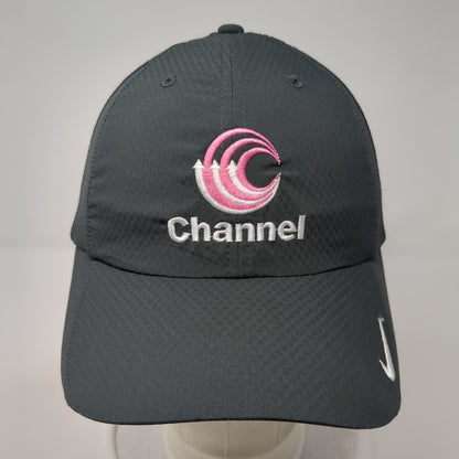 Channel Strapback Hat Gray One Size Adjustable Nike Heritage86 Dri-Fit
