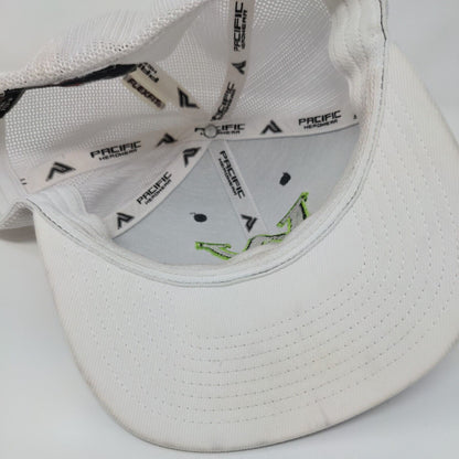 Letter W Fitted Trucker Hat Gray L/XL Embroidered Mesh Back Pacific Headwear