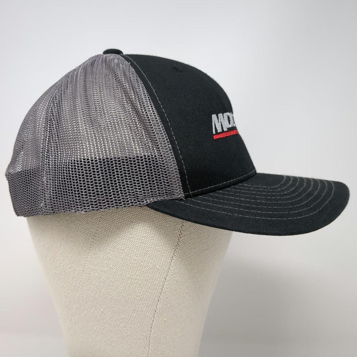 Richardson Trucker Hat Black Gray One Size Mesh Back Snapback Modern Machinery