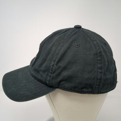 Adidas Baseball Cap Black OSFM Trefoil Logo Slideback Cotton Twill 6 Panel Hat