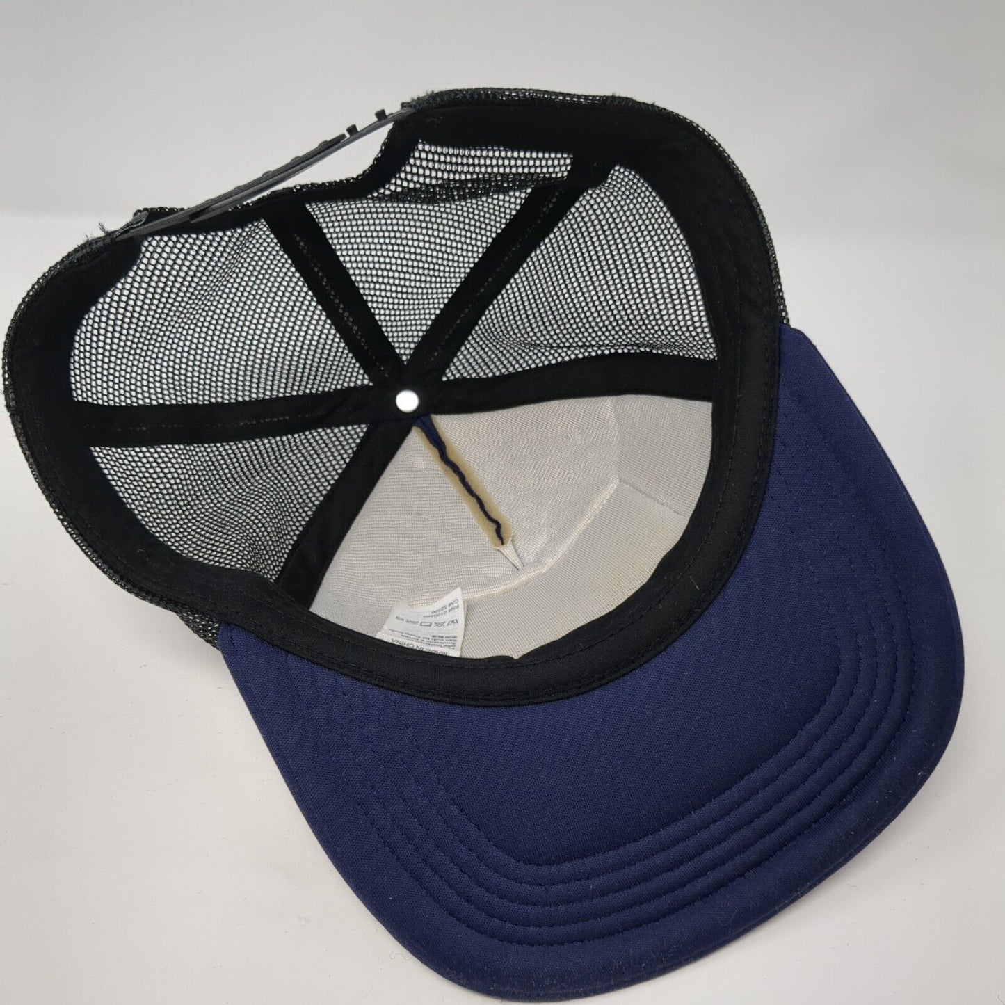 KAYU Snapback Trucker Hat Blue One Size Adjustable Embroidered Mesh Back 6 Panel