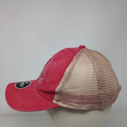 Certified Louisiana Ponytail Back Trucker Hat Pink OS Mesh Back Outdoor Cap